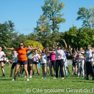 Echauffement dirigé façon « flashmob »