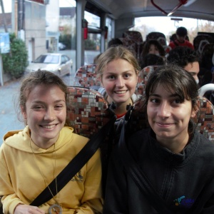 Noémie, Geneviève et Camille (aïe, les crampes !)