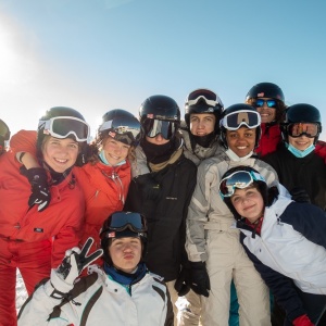 Photo de groupe au sommet de « Grande Rochette »