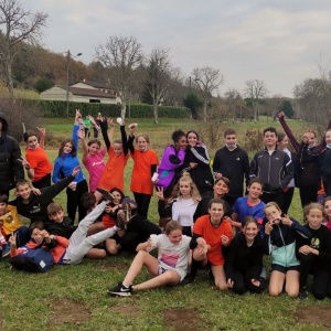 La famille du cross bornélien au complet sur le pré