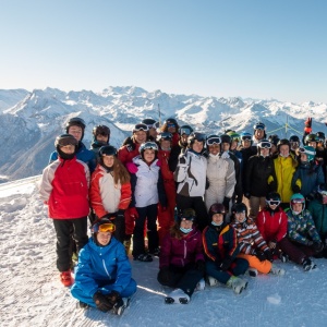 Photo de groupe au sommet de « Grande Rochette »