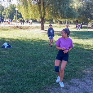 Beach-volley… sur herbe.