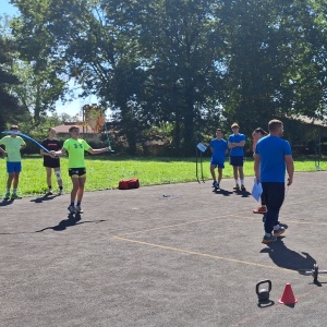 Parcours fitness en duo