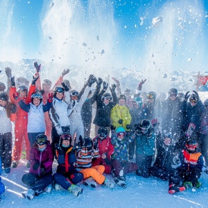 Photo de groupe au sommet de « Grande Rochette »