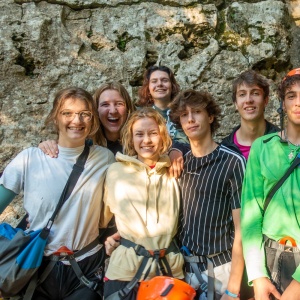 Une partie du groupe de terminale le 20 septembre au « Canyon »
