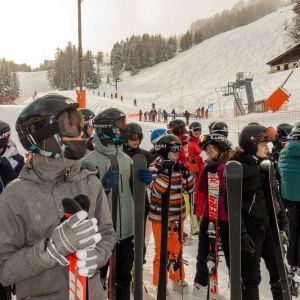 Départ sur le front de neige, à 1800m, au pied de l'hébergement