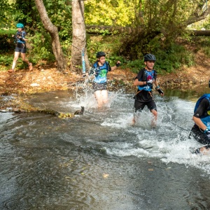 Première mise à l'eau dans l'épreuve d'aqua-trail