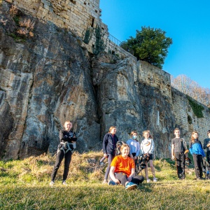 Fin de séance au soleil couchant pour un groupe bien sympatique