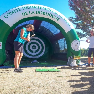 Golf initiation swing & put