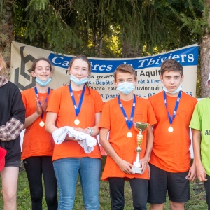 Nos vainqueurs départementaux 2021 : Naïa, Camille, Etienne et Eliaz