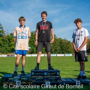 Podium 3e garçons